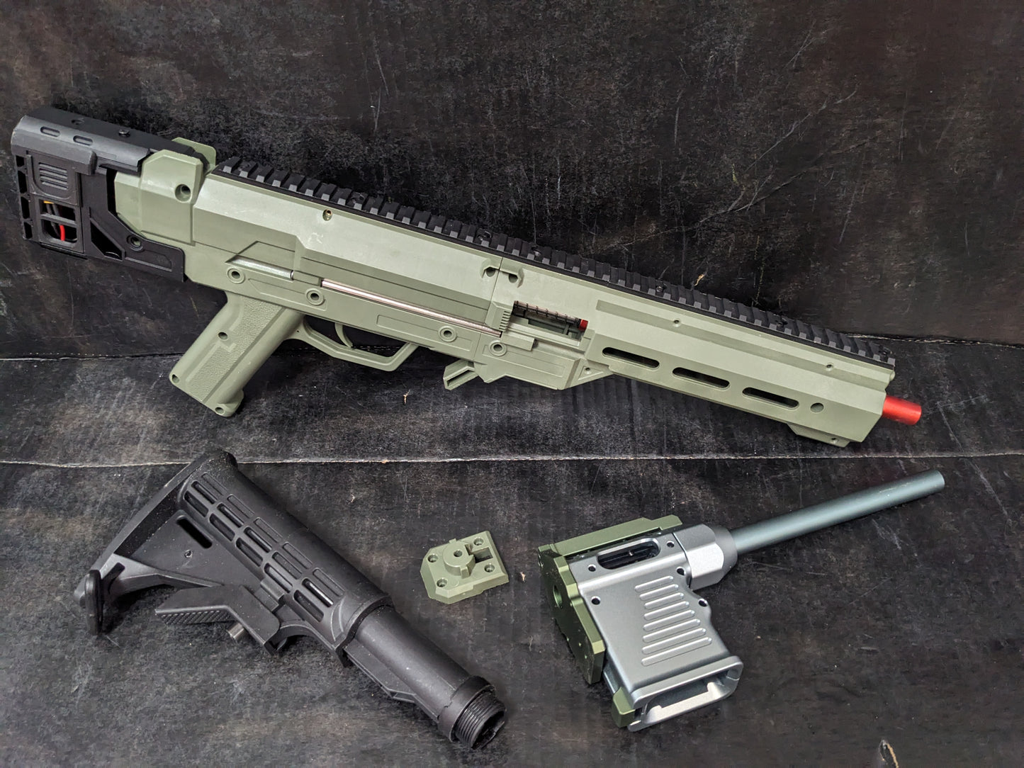 Modified Inverted Scales 2.0 Full Auto AEG Rifle Blaster by m416 gel blaster