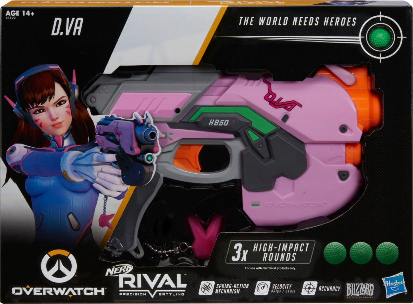 Nerf Rival D.Va Blaster Overwatch NIB